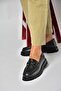 Z555129103 Black Genuine Leather Loafers - 4