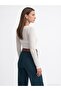 32325 Wool Blend Boat Neck Top-Ecru - 2