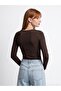 32549 Boat Neck Bodysuit-Dark Brown - 2