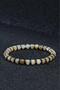 Certified Agate Stone and Hematite Men's Natural Stone Gift Bracelet, Bijouterie Men's Bracelet
