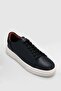 Tommy Men's Faux Leather Sneaker Shoes Black - 3