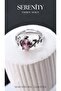 Pink Zircon Stone Heart Steel Ring with Leaf Figure