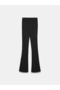 71910 High Waist Knitted Trousers-Black - 5