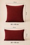 Barcelona Throw Pillow Cover Claret Red - 8