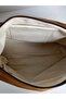Women's Suede Handbag Shoulder Medium Size Tan Bowling Bag - 6