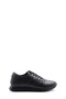 Genuine Leather Men's Black Sneakers 951MA555 - 2