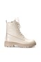 Genuine Leather Cream Women's Sports Boots 146Sza436 - 2