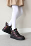 Genuine Leather & Fur Claret Red Lurex Unisex Children's Classic Boots 769Kxa140