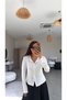 Ecru Full Length Snap Modal Blouse - 2