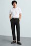 Leon - Black - Italian Cut Viscose - Classic Men's Trousers - 8