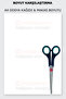 2 Pieces Scissors 18 cm Stainless Steel Paper Scissors Tailor Scissors - 3