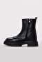 Genuine Leather and Fur Black Floater Women's Classic Boots 710Kza6010 - 3