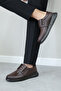 Genuine Leather Brown Men's Classic Shoes 951Ma203Eva