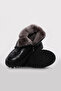 Genuine Leather and Fur Black Floater Women's Classic Boots 710Kza6010 - 4