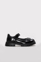 Genuine Leather Black Patent Leather Girls' Casual Shoes 612Fa853 - 2