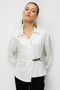Belt Detailed Gathered Blouse 26Yekl02868