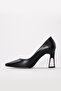Black Patent Leather Women's Thin Heel Shoes 792Za3910 - 3