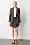 Plaid Jacket with Flap Pockets 5173-26K Claret Red - 7