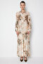 Floral Patterned Wide Leg Trousers 26Yekl02908