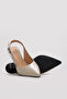 Genuine Leather Beige Patent Leather Women's Thin Heel Shoes 210Za1717 - 3