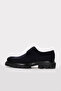 Genuine Leather Navy Blue Suede Men's Casual Shoes 274Ma2762 - 2