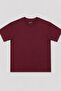 Women's 100% cotton short sleeve pajama set - burgundy - 6
