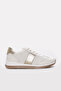 Genuine Leather Cream Women's Casual Shoes 257Za111Zm