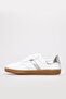 Genuine Leather White Gold Women's Casual Shoes 182Za2325Yld - 3