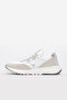 Genuine Leather White Silver Women's Casual Shoes 169Za153 - 3