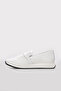 Genuine Leather White Women's Casual Shoes 356Za559Duz - 3