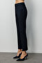 Women's Regular Waist Narrow Leg Woven Fabric Trousers with Side Pockets 26Yekl01084 - 8