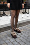 Genuine Leather Brown Suede Women's Casual Shoes 210Za082
