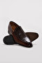 Genuine Leather Tan Patent Leather Brown Men's Classic Shoes 717Ma659-002 - 3
