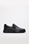Genuine Leather Black Boys' Casual Shoes 770Ga618Flo