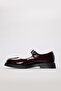 Genuine Leather Claret Red Patent Leather Women's Casual Shoes 210Za254 - 3