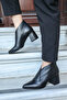 Genuine Leather Women's Wedge Heel Boots 019Za21-641