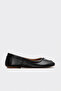 Genuine Leather Black Women's Ballerina Shoes 167Za2025-01