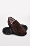 Genuine Leather Brown Suede Men's Classic Shoes 214Kma4091 - 3