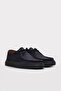 Genuine Leather Navy Blue Nubuck Men's Casual Shoes 781Ma254 - 4