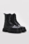 Genuine Leather and Fur Black Floater Women's Classic Boots 710Kza6001 - 5