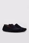 Genuine Leather Navy Blue Suede Men's Casual Shoes 216Mam3 - 4