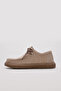 Genuine Leather Beige Suede Women's Casual Shoes 257Za260 - 3