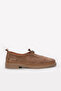 Genuine Leather Tan Suede Women's Casual Shoes 757Za26150