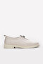 Genuine Leather Beige Beige Patent Leather Women's Casual Shoes 757Za26150