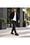 Kb-047 Charcoal Black Men's Shoes - Full Black Monochrome Smooth Surface on the Sole and Leather, Comfortable Fit, Casual Sneaker - 7