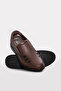 Genuine Leather Orthopedic Tan Men's Casual Shoes 662Ma118Kt - 3