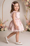 Baby Girl Girl Child Birthday Party Wedding Dress Short Sleeve Sleeveless Rabbit Polka Dot Tulle Lined - 2
