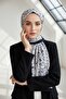 Women's Luxury Medina Silk Shawl Grey-beige - 7