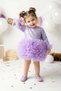 Baby Girl Dress Girls' Dress Birthday Party Wedding Tutu Tulle Long Sleeve Lined Dress - 2