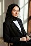 100% pure silk twill scarf black 90x90 – solid color with a crisp texture, hand-sewn